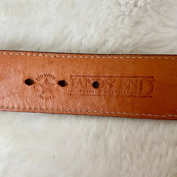 Lands’ End Leather and Canvas Belt main image 6